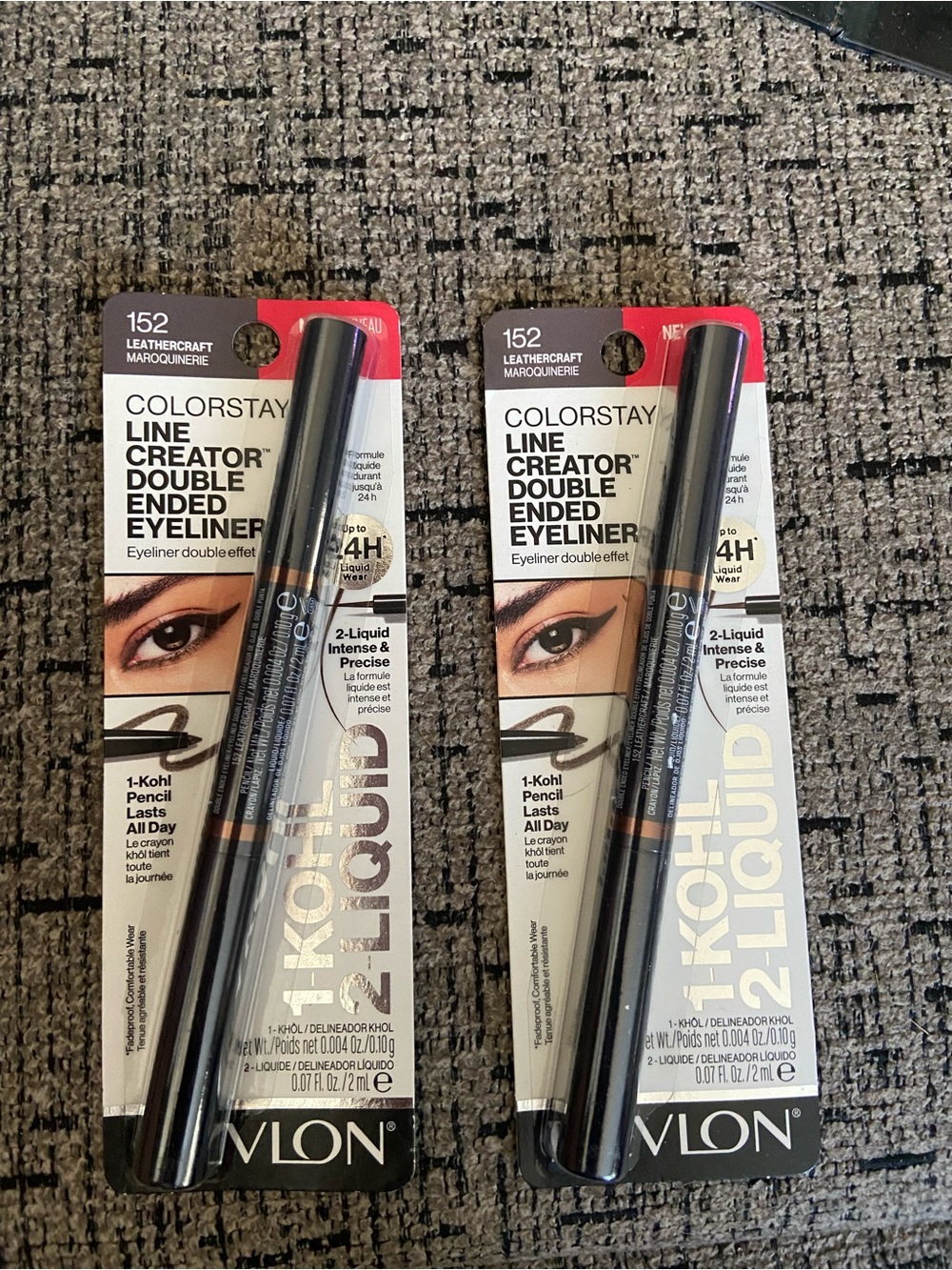 Revlon ColorStay Line Creator Double-Ended Eyeliner - Brown/Black #152 Lot of 2